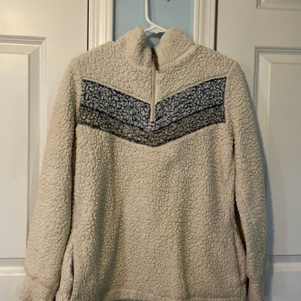 Cozy Sherpa Pullover Jacket